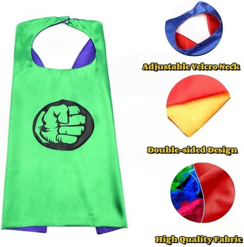 Capes for Kids Hero Costume Capes with Masks and Wristbands Slap Bands Fit for boy and girls (6 Pcs) in Saudi Arabia