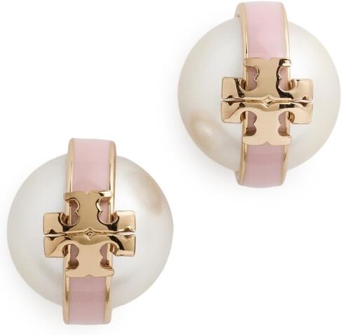 Tory Burch Women's Pearl Stud Earrings in Kuwait
