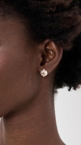 Tory Burch Women's Pearl Stud Earrings in Kuwait