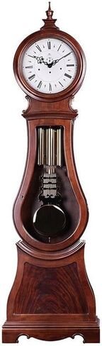 Grandfather Clocks Wood Frame Grandfather Clock Contemporary in Reddish Brown Standing Floor Clocks in Saudi Arabia