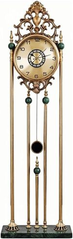 Grandfather Clocks Metal Floor Clock European Style Roman Numeral for Hotel Lobby Club in Saudi Arabia