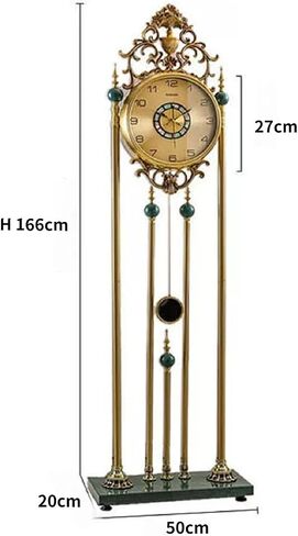 Grandfather Clocks Metal Floor Clock European Style Roman Numeral for Hotel Lobby Club in Saudi Arabia