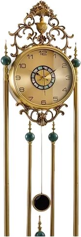Grandfather Clocks Metal Floor Clock European Style Roman Numeral for Hotel Lobby Club in Saudi Arabia