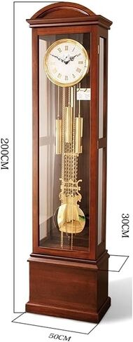 Grandfather Clocks Simple Table Clock, Solid Wood Mechanical Floor American Villa Living Room Luxury Standing Home Large Sitting in Saudi Arabia