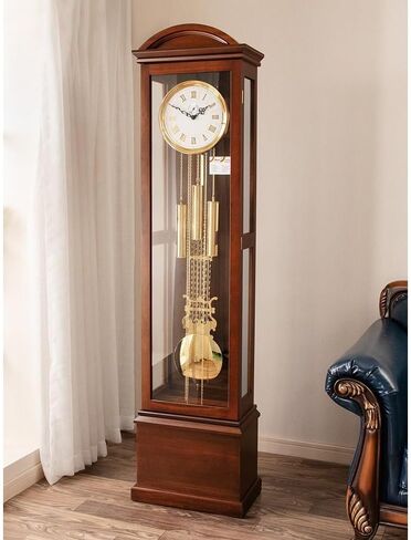 Grandfather Clocks Simple Table Clock, Solid Wood Mechanical Floor American Villa Living Room Luxury Standing Home Large Sitting in Saudi Arabia