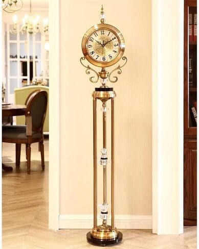 Grandfather Clocks Floor Clock Coffee Home Decor, Grandfather Timepiece with Cable-Driven Chime Movement in Saudi Arabia