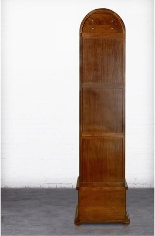 Retro Grandfather Clock - European-Style Floor Clock, Solid Wood Dome Design for Living Room Decoration, Vintage Grandstand Timepiece, Classic Home Decor Accent in Kuwait