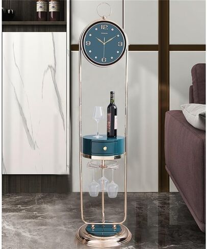 Grandfather Clocks Modern Style Grandfather Clock with Drawer Living Room European Silent Creative in Saudi Arabia