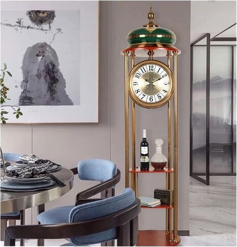 Grandfather Clocks Floor Clock Desktop European Style New Home Living Room with Ancient Full Copper Pendulum in Saudi Arabia