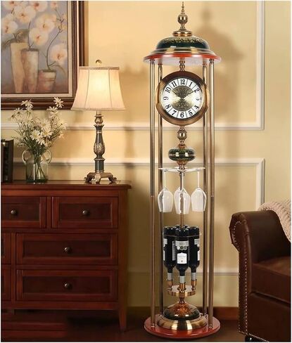 Grandfather Clocks Floor Clock Desktop European Style New Home Living Room with Ancient Full Copper Pendulum in Saudi Arabia