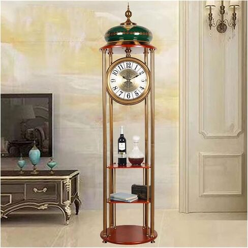 Grandfather Clocks Floor Clock Desktop European Style New Home Living Room with Ancient Full Copper Pendulum in Saudi Arabia
