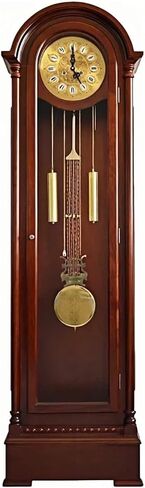 Grandfather Clocks Wood Grandfather Clock Floor Mechanical Pendulum Chimes Standing for Home in Saudi Arabia