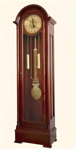 Grandfather Clocks Wood Grandfather Clock Floor Mechanical Pendulum Chimes Standing for Home in Saudi Arabia