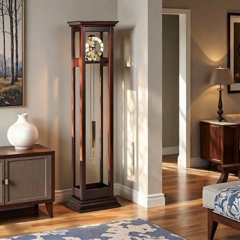 Grandfather Clocks Wood Grandfather Clock Floor Mechanical Pendulum Chimes Mechanism for Home in Saudi Arabia