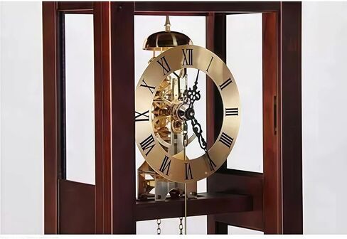 Grandfather Clocks Wood Grandfather Clock Floor Mechanical Pendulum Chimes Mechanism for Home in Saudi Arabia