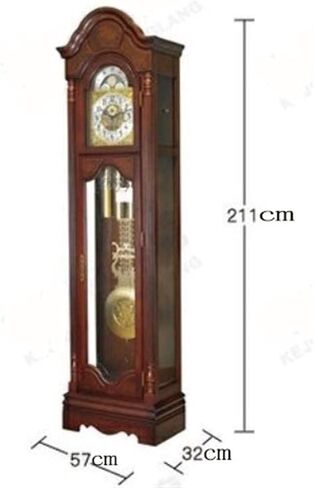 Grandfather Clocks Wooden Vintage Clock Battery Operated Analog Silent Table Beside with Quartz Movement Bedroom Living Room in Saudi Arabia