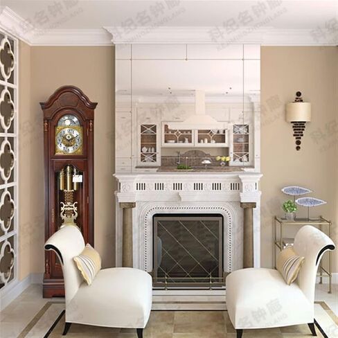 Grandfather Clocks Wooden Vintage Clock Battery Operated Analog Silent Table Beside with Quartz Movement Bedroom Living Room in Saudi Arabia