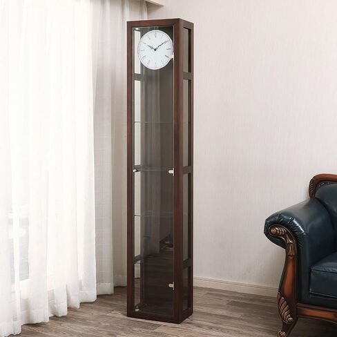 Grandfather Clocks Vintage Wooden Floor Clock Retro Lightly Distressed Vertical Home Decor Aged Nickel Finish Pendulum in Saudi Arabia