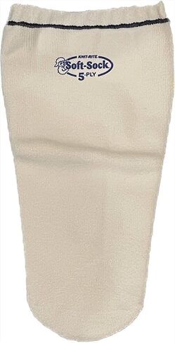 Knit Rite Prosthetic Sock 5-Ply Non-Roll Top - No Hole - Regular Short 1SP5RGSH in Kuwait