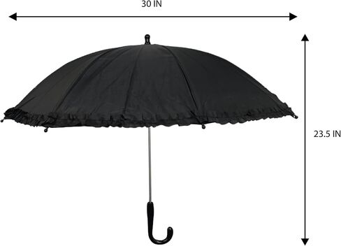 Mardi Gras Spot White Umbrella with Ruffle 17.75" (Each) in Saudi Arabia