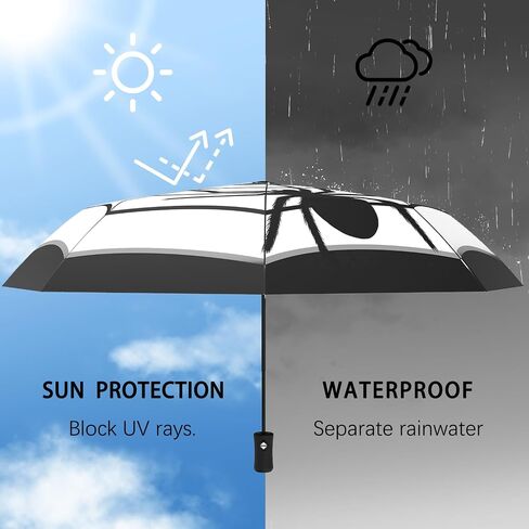 Portable Gothic Spider Umbrella Goth Halloween Gifts Compact Travel Inverted Automatic Folding Umbrellas for Rain Windproof Umbrellas Open Close Auto Sunshade Parasol Umbrella for Sun UV Protection in Kuwait