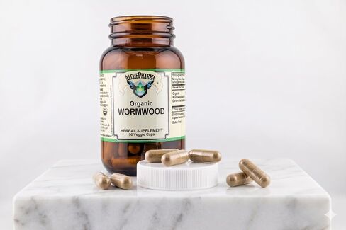 Organic Wormwood, 90 Vegan Capsules - Pure Artemisia Absinthium Herb - Non-GMO & Gluten-Free in Saudi Arabia