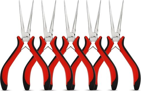 Flat Nose Pliers 5"-5 Pack Flat Jaw Pliers for Jewelry Making Duck Bill Pliers Smooth Jaw Pliers for DIY, Craft, Repairing in Kuwait