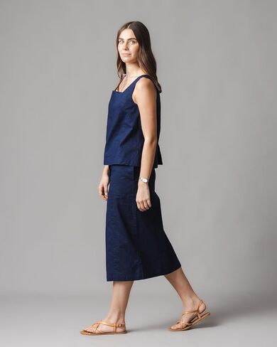 Linen Skirt with Button Front by Hope & Henry Women in Kuwait