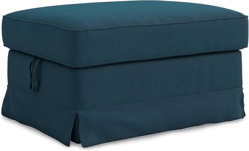 MASTERS OF COVERS Ektorp Ottoman Cover for The IKEA Ektorp Footstool Slipcover Replacement (Dark Ocean) in Saudi Arabia