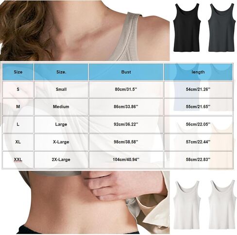 Built-in Bra Tank Tops for Women Summer Casual Padded Tanks Cotton Cami Top Crewneck Sleeveless Workout Yoga Shirts in Kuwait