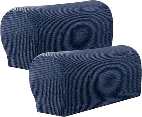 Balana 2pcs Armrest Covers, Stretch Arm Covers for Chairs Couch Sofa, Anti-Slip Couch Armrest Covers, for Chairs and Sofas(Navy Blue) in Saudi Arabia