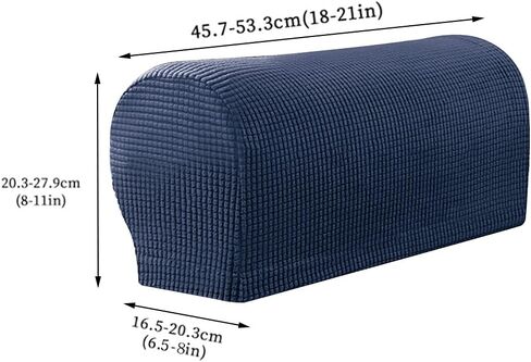 Balana 2pcs Armrest Covers, Stretch Arm Covers for Chairs Couch Sofa, Anti-Slip Couch Armrest Covers, for Chairs and Sofas(Navy Blue) in Saudi Arabia