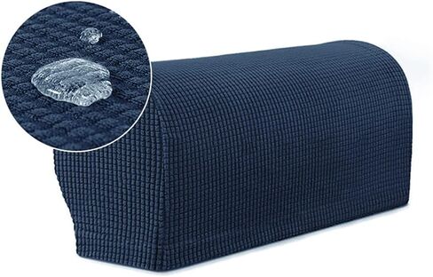 Balana 2pcs Armrest Covers, Stretch Arm Covers for Chairs Couch Sofa, Anti-Slip Couch Armrest Covers, for Chairs and Sofas(Navy Blue) in Saudi Arabia
