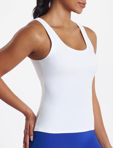 K-Swiss Women's Workout Tank Top - Sleeveless Waist-Length Slim Fit Gym Athletic Yoga Tops Shirts in Kuwait