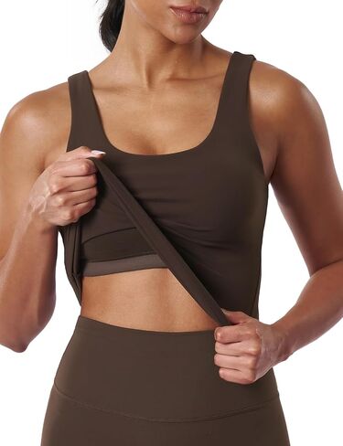 K-Swiss Women's Workout Tank Top - Sleeveless Waist-Length Slim Fit Gym Athletic Yoga Tops Shirts in Kuwait