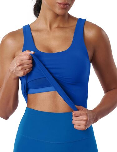 K-Swiss Women's Workout Tank Top - Sleeveless Waist-Length Slim Fit Gym Athletic Yoga Tops Shirts in Kuwait