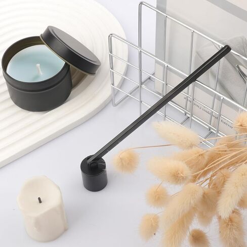 7 Pack 8 inch Black Candle Snuffer Bulk, Long Handle Stainless Steel Polished Candle Snuffer for Candle Lovers in Kuwait