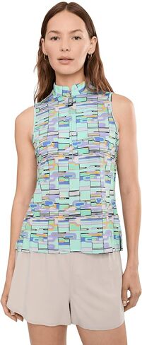 Jamie Sadock Women's Geometric Blur Print Sleeveess Top in Kuwait