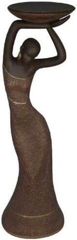 Ebony Treasures Candleholder: Woman/Red in Saudi Arabia