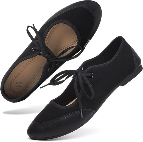 hash bubbie Mary Jane Flats Vintage Suede Dress Shoes Black Ballte Flats Slip on Cute Shose for Women in Saudi Arabia