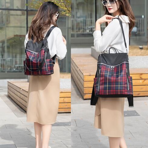 zhongningyifeng Women Backpack Purse Waterproof Rucksack Lightweight Fashion Casual Travel Ladies Shoulder Bag Daypack (red, Large) in Saudi Arabia