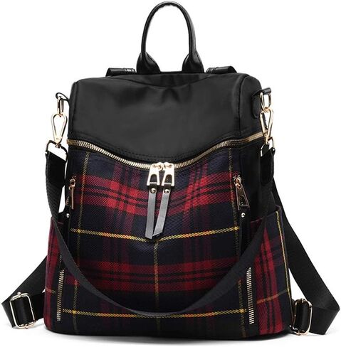 zhongningyifeng Women Backpack Purse Waterproof Rucksack Lightweight Fashion Casual Travel Ladies Shoulder Bag Daypack (red, Large) in Saudi Arabia