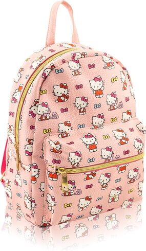 Fast Forward Sanrio Hello Kitty Mini Backpack for Girls | PU Leather Daypack Backpack Featuring Hello Kitty | Small Travel Bag, Lightweight Backpack | Ages 3+ in Kuwait