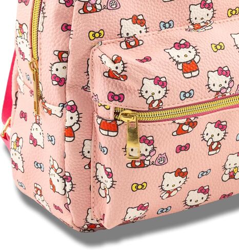 Fast Forward Sanrio Hello Kitty Mini Backpack for Girls | PU Leather Daypack Backpack Featuring Hello Kitty | Small Travel Bag, Lightweight Backpack | Ages 3+ in Kuwait