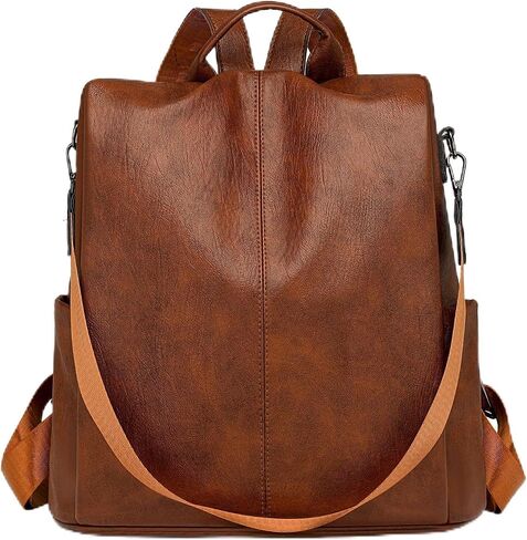 LY&SQ Women Anti-theft Backpack Purse, PU Leather Travel Rucksack Fashion Multipurpose Handbag Ladies Daily Work Shoulder Bags(Black) in Saudi Arabia