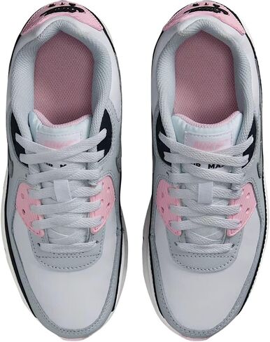 حذاء Nike Air Max 90 LTR للأطفال الكبار (أبيض/رغوة وردية/كحلي/رمادي ذئب) in Kuwait