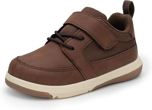 SKYWHEEL Toddler Boy Shoes Stain and Water Resistant PU Upper Casual Sneakers for Toddlers with Hook and Loop Easy On and Off Comfort Outsole Non-Slip Lightweight for Running Walking School in Saudi Arabia