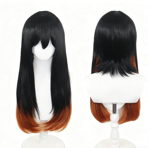 Guita Cosplay Wig Short Dark Green Wig with Bangs Gradient for Men Women's Parties and Halloween in Saudi Arabia