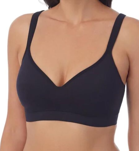 Carole Hochman Seamless Comfort Bra Wire Free Molded Cups Comfort Straps (2 Pack), Black/Taupe, Large in Kuwait