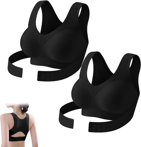 Posture Corrector Bra for Women, Sujetador Corrector De Postura, Front Closure Seamless Wireless Back Push Up in Saudi Arabia